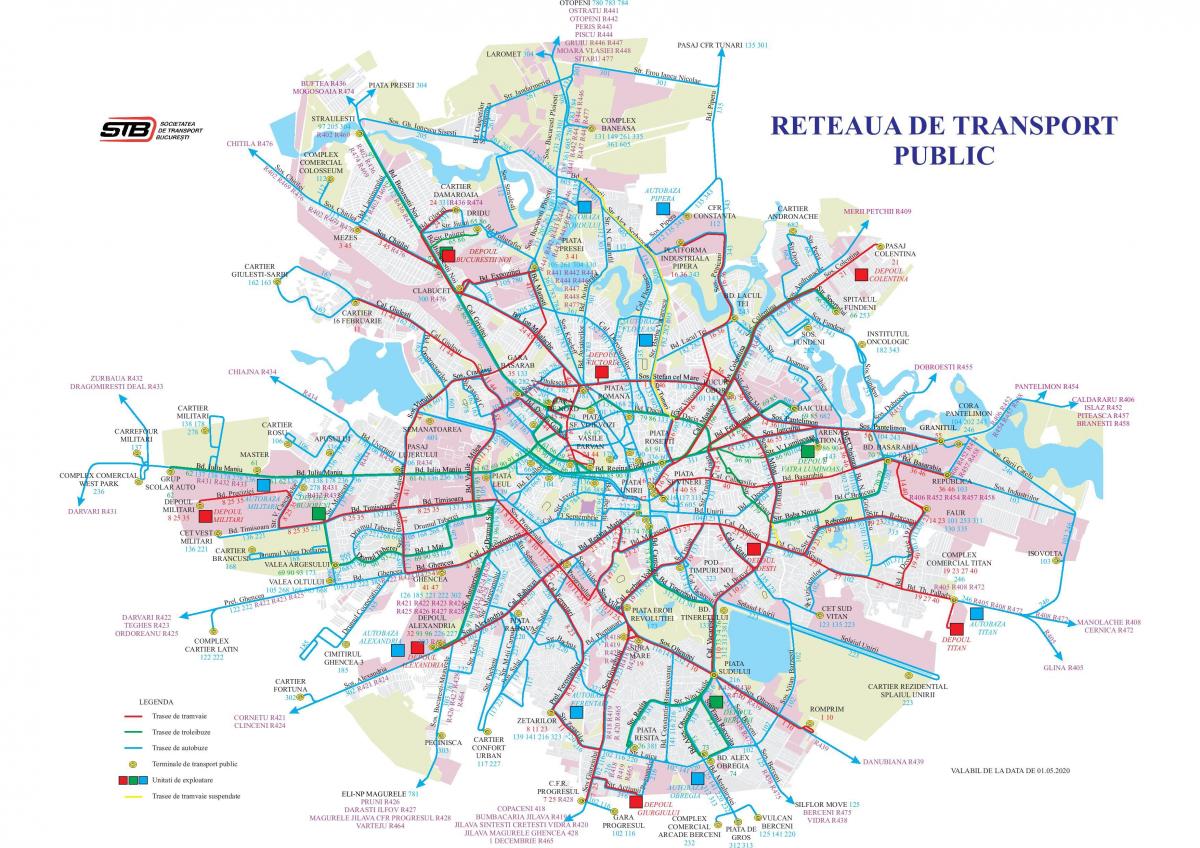 Транспортная карта Бухареста