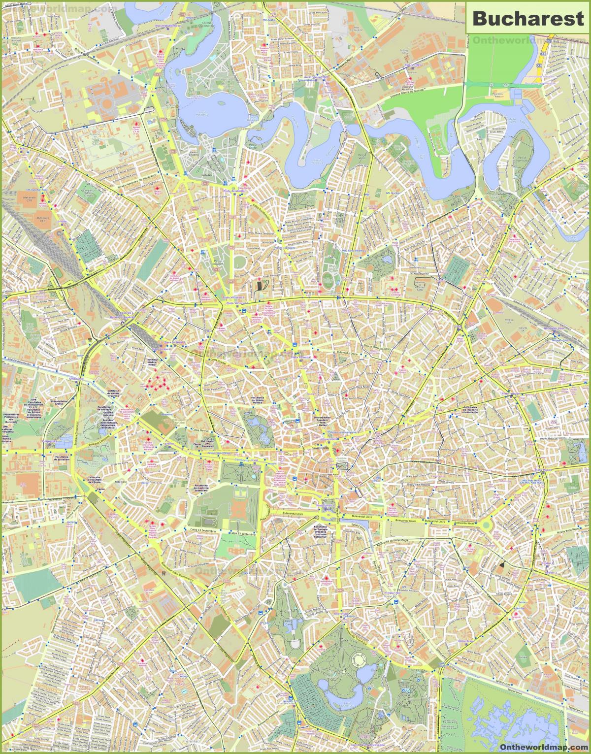 Карта улиц Бухареста